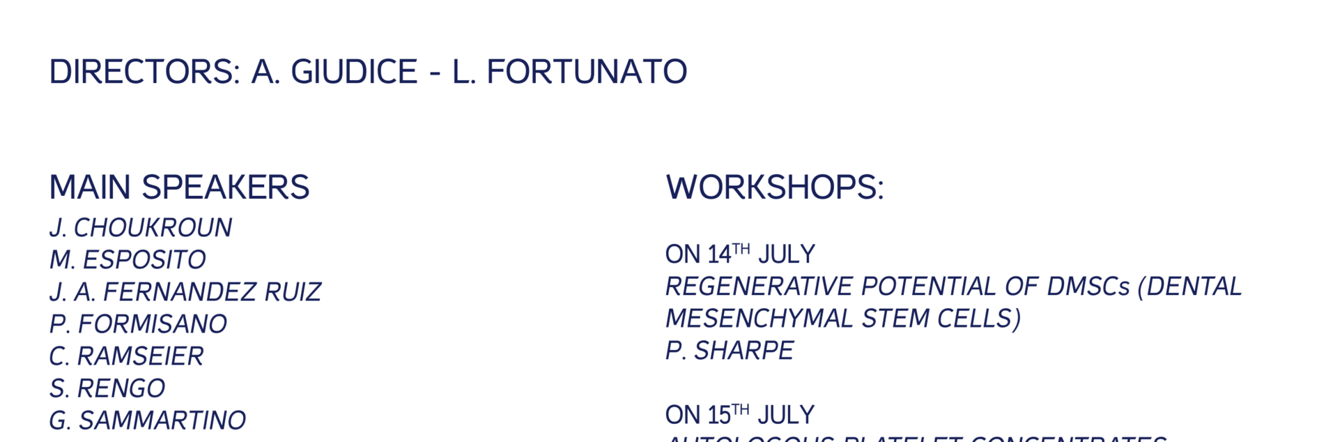 International Symposium on Regenerative Dentistry